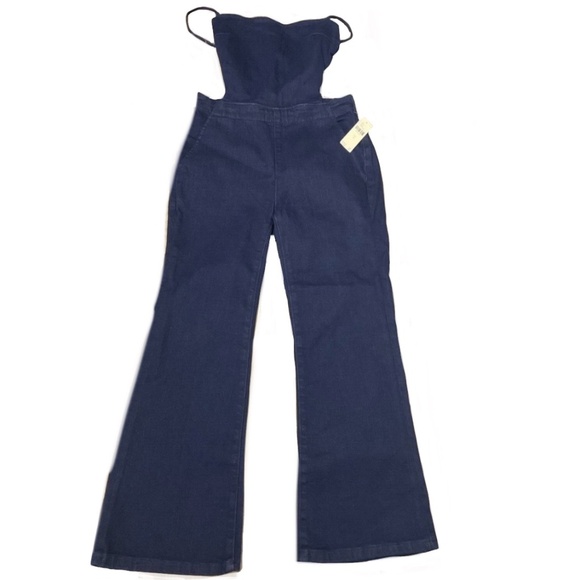 Brand New Pilcro Open-Back Denim Jumpsuit - Picture 12 of 13